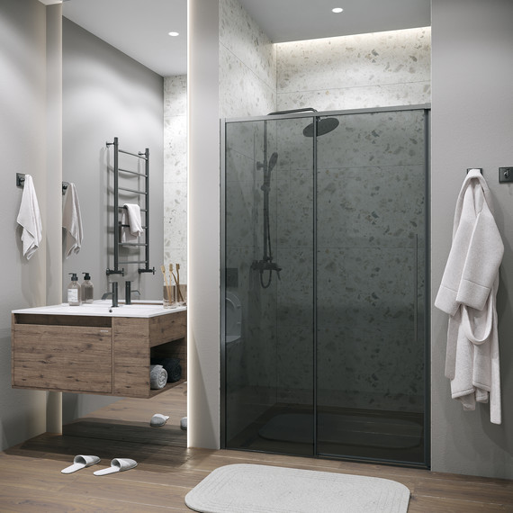 Душевая дверь Grossman Galaxy 140 см 100.K33.01.140.42.10, графит сатин/тонированное - 4 Душевая дверь Grossman Galaxy 140 см 100.K33.01.140.42.10, графит сатин/тонированное фото 4