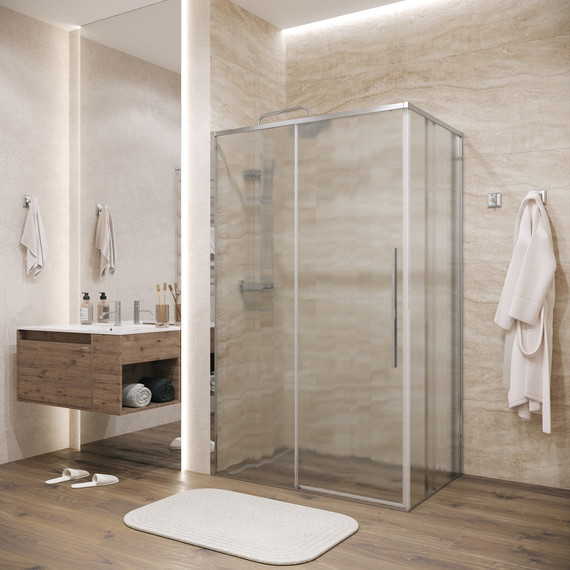Душевое ограждение Grossman Galaxy 100x70 см 120.K33.01.1070.10.02, хром/шиншилла фото 