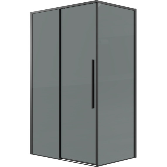 Душевое ограждение Grossman Galaxy 130x70 см 120.K33.01.1370.21.10, чёрный матовый/тонированное фото 2