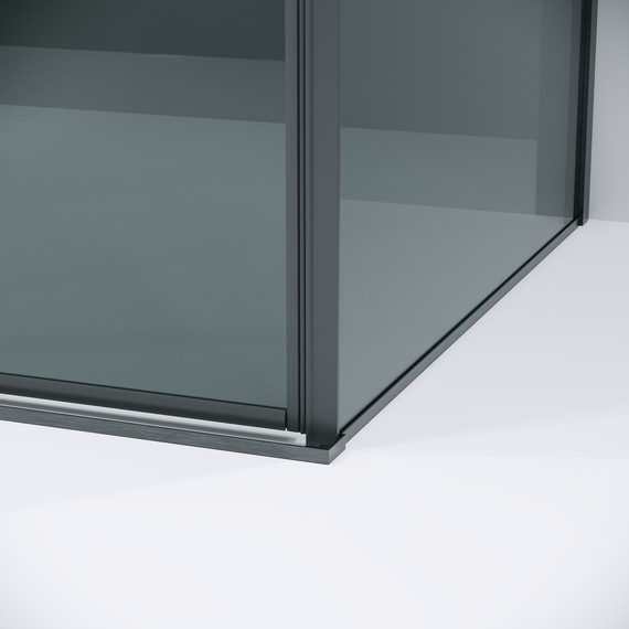 Душевое ограждение Grossman Galaxy 140x70 см 120.K33.01.1470.42.10, графит сатин/тонированное фото 7