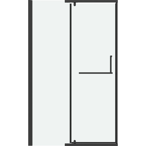 Душевая дверь Grossman Pragma 110 см 100.K33.03.110.21.00, чёрный матовый/прозрачное - 3 Душевая дверь Grossman Pragma 110 см 100.K33.03.110.21.00, чёрный матовый/прозрачное фото 3