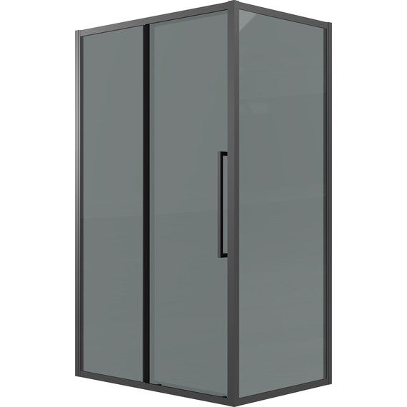 Душевое ограждение Grossman Cosmo 100x80 см 120.K33.02.1080.21.10, чёрный матовый/тонированное фото 2