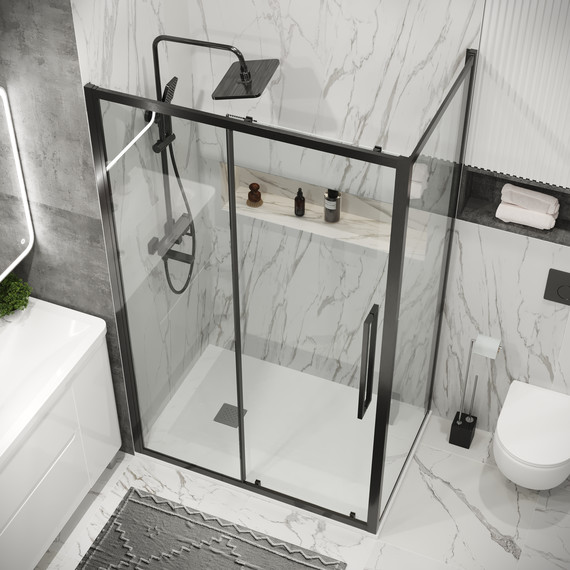 Душевое ограждение Grossman Cosmo 120x70 см 120.K33.02.1270.42.00, графит сатин/прозрачное фото 4