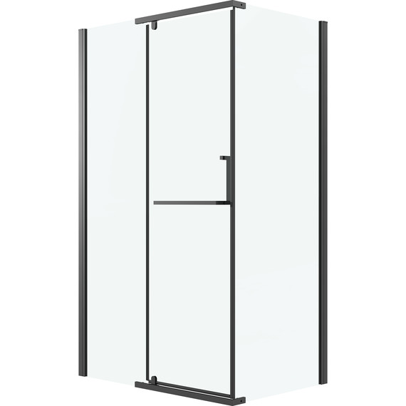 Душевое ограждение Grossman Pragma 110x80 см 120.K33.03.1180.21.00, чёрный матовый/прозрачное фото 2
