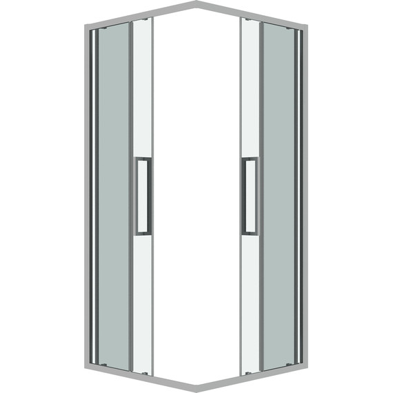 Душевое ограждение Grossman Cosmo 80x80 см 300.K33.02.8080.10.00, хром/прозрачное фото 2
