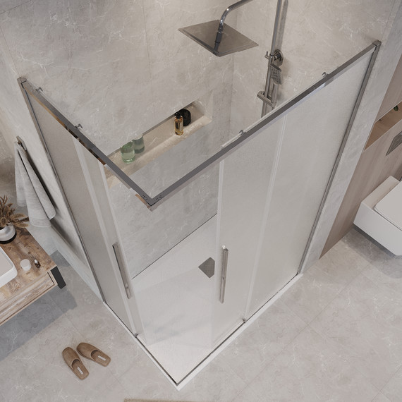 Душевое ограждение Grossman Galaxy 90x80 см 300.K33.01.9080.10.02, хром/шиншилла фото 6