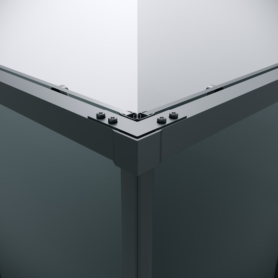 Душевое ограждение Grossman Galaxy 100x100 см 300.K33.01.1010.21.10, чёрный матовый/тонированное фото 10