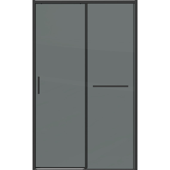 Душевая дверь Grossman Style 120 см 100.K33.05.120.21.10, чёрный матовый/тонированное - 3 Душевая дверь Grossman Style 120 см 100.K33.05.120.21.10, чёрный матовый/тонированное фото 3