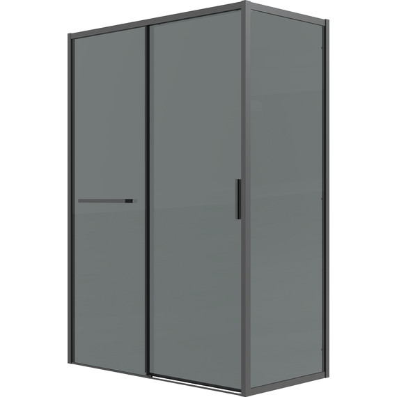 Душевое ограждение Grossman Style 120x70 см 120.K33.05.1270.21.10, чёрный матовый/тонированное фото 2