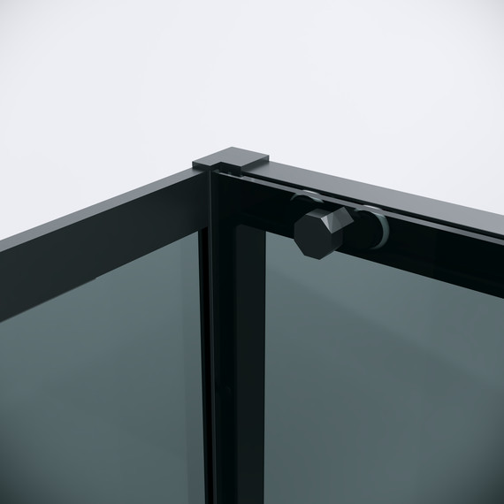 Душевое ограждение Grossman Style 120x70 см 120.K33.05.1270.21.10, чёрный матовый/тонированное фото 6