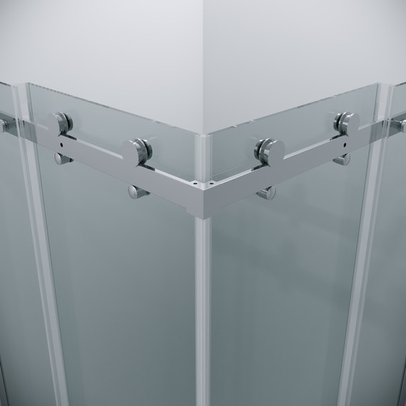 Душевое ограждение Grossman Classic 100x100 см 300.K33.04.1010.10.00, хром/прозрачное фото 10