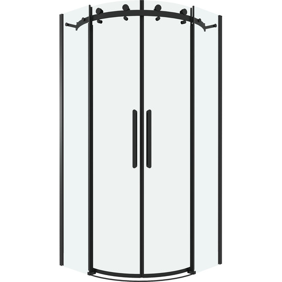 Душевое ограждение Grossman Classic 100x100 см 301.K33.04.1010.21.00, чёрный матовый/прозрачное фото 3