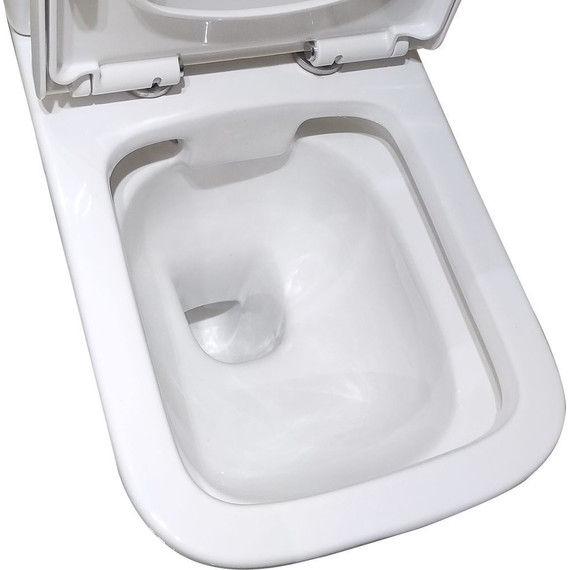 Унитаз-компакт безободковый Taliente Elegante EL35055 с крышкой микролифт фото 4