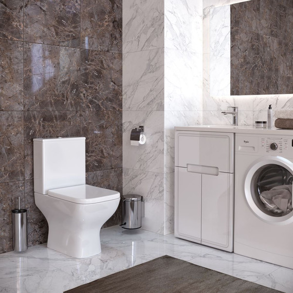 Унитаз-компакт безободковый Taliente Elegante EL35055 с крышкой микролифт фото 5