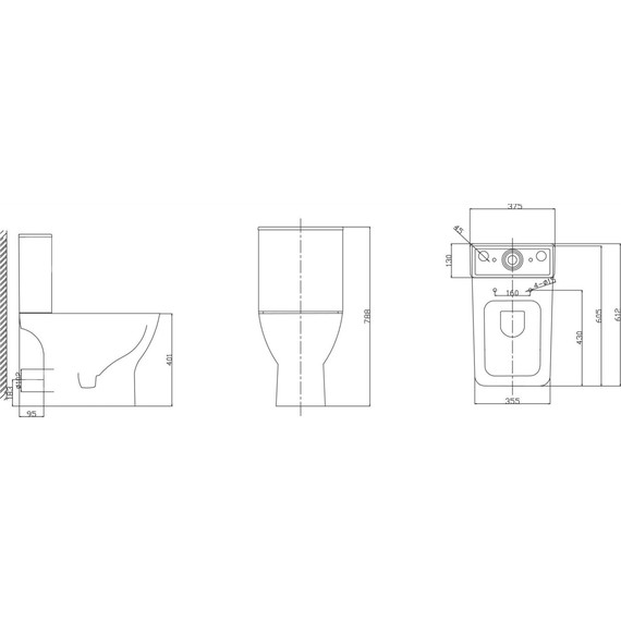 Унитаз-компакт безободковый Taliente Elegante EL35055 с крышкой микролифт фото 6