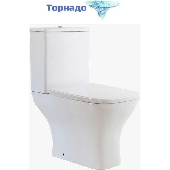 Унитаз-компакт безободковый Taliente Elegante Vortex EL45055 с крышкой микролифт фото 