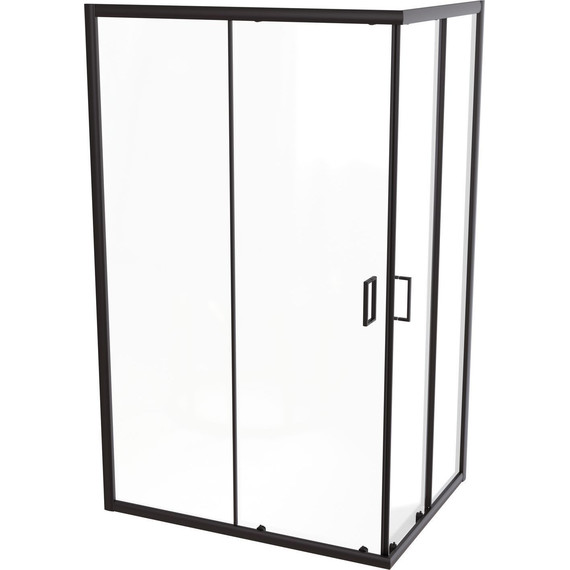 Душевое ограждение Taliente 120x80 см TA-08120-1CB, чёрный/прозрачное фото 2