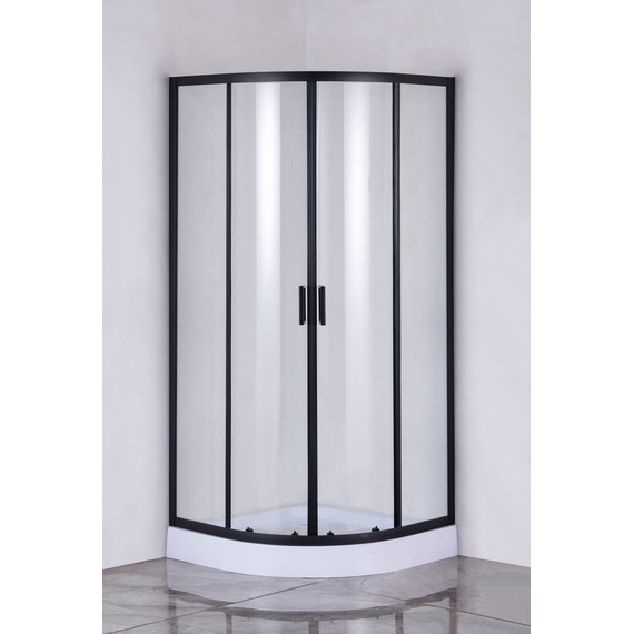 Душевое ограждение Taliente 90x90 см TA-09091-1CB, чёрный/прозрачное фото 2