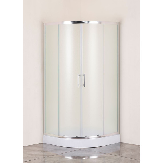 Душевое ограждение Taliente 90x90 см TA-09091-1MP, хром/рифленое фото 2