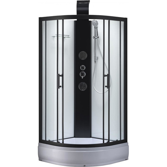 Душевая кабина Taliente 90x90 см TA-99CB, чёрный/прозрачное - 3 Душевая кабина Taliente 90x90 см TA-99CB, чёрный/прозрачное фото 3