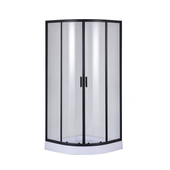 Душевое ограждение Taliente 90x90 см TA-09091-1CB, чёрный/прозрачное фото 
