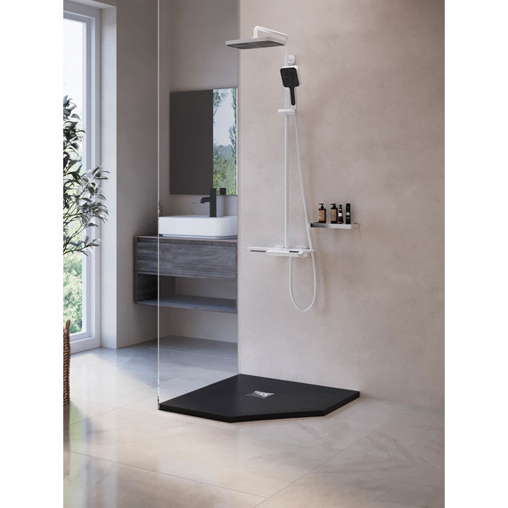 Каменный поддон RGW ST/T-0099G 90х90 см 16155099-02, графит - 2 Каменный поддон RGW ST/T-0099G 90х90 см 16155099-02, графит фото 2