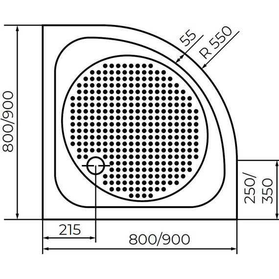 Поддон акриловый RGW Acrylic LUX/TN-P 80х80 см 16180488-41 - 3 Поддон акриловый RGW Acrylic LUX/TN-P 80х80 см 16180488-41 фото 3