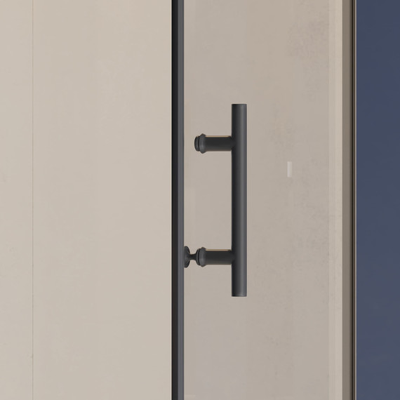 Душевая дверь RGW HO-012B 90 см 350601209-14 (стекло 8 мм), черный/прозрачное фото 3