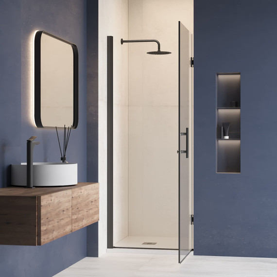 Душевая дверь RGW HO-011B 80 см 350601108-14 (стекло 8 мм), черный/прозрачное - 4 Душевая дверь RGW HO-011B 80 см 350601108-14 (стекло 8 мм), черный/прозрачное фото 4