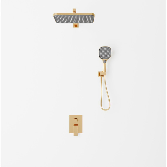 Душевая система для душа Veconi AV-410-G-C4, брашированное золото, Цвет производителя: брашированное золото фото 2