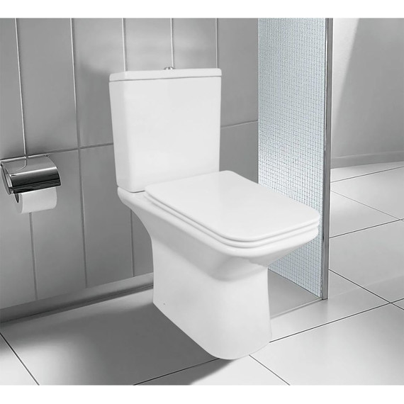 Унитаз-компакт безободковый Azario Formal AZ-1353B с крышкой микролифт фото 14