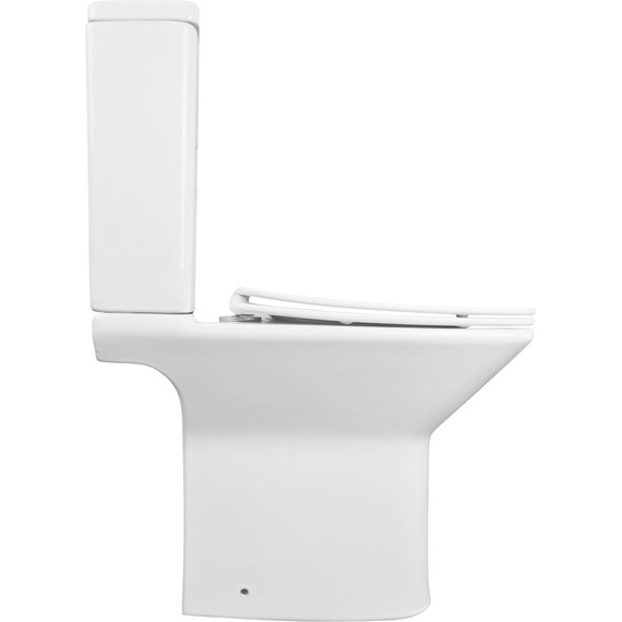 Унитаз-компакт безободковый Azario Formal AZ-1353B с крышкой микролифт фото 7