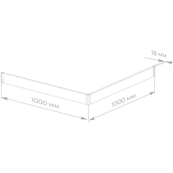 Панель для душевого поддона Taliente 100x100 см FPSE-ST-100W, белый фото 6