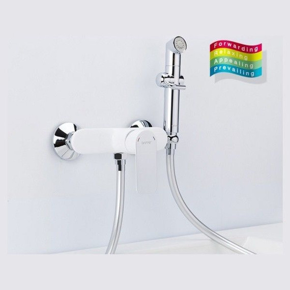 Набор для гигиенического душа Gappo Noar G2048-8, белый/хром - 7 Набор для гигиенического душа Gappo Noar G2048-8, белый/хром фото 7