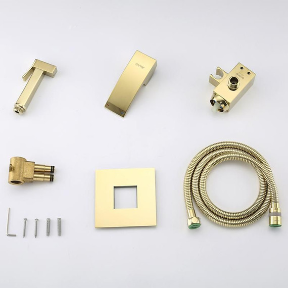 Набор для гигиенического душа Gappo G7207-3, золото - 13 Набор для гигиенического душа Gappo G7207-3, золото фото 13