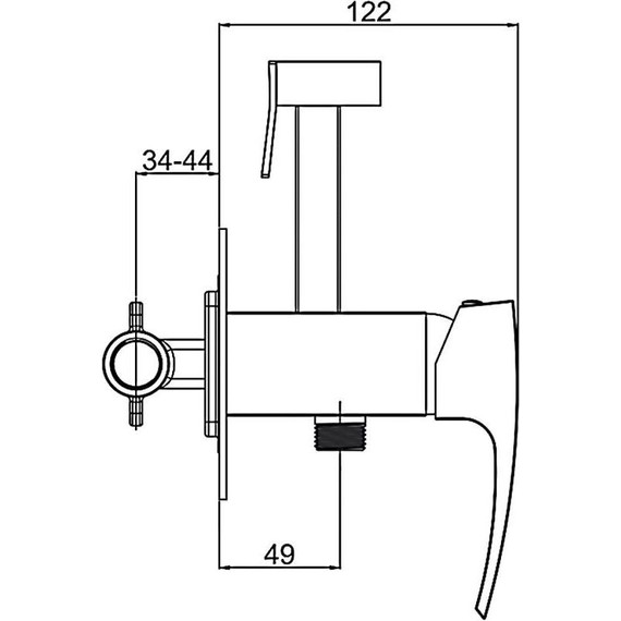 Набор для гигиенического душа Gappo G7207-6, черный - 10 Набор для гигиенического душа Gappo G7207-6, черный фото 10