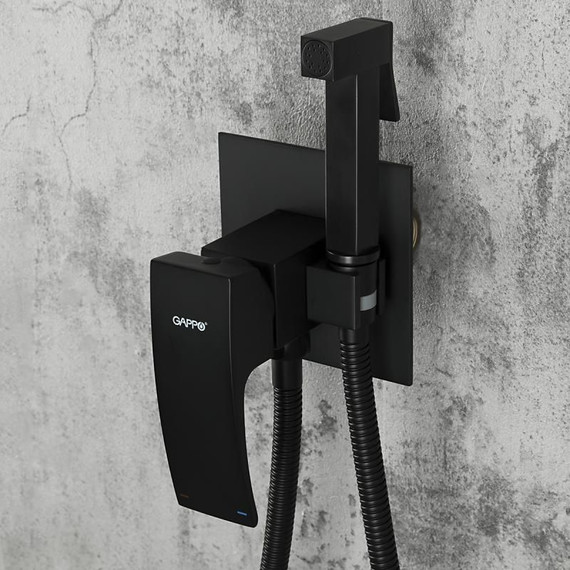 Набор для гигиенического душа Gappo G7207-6, черный - 8 Набор для гигиенического душа Gappo G7207-6, черный фото 8