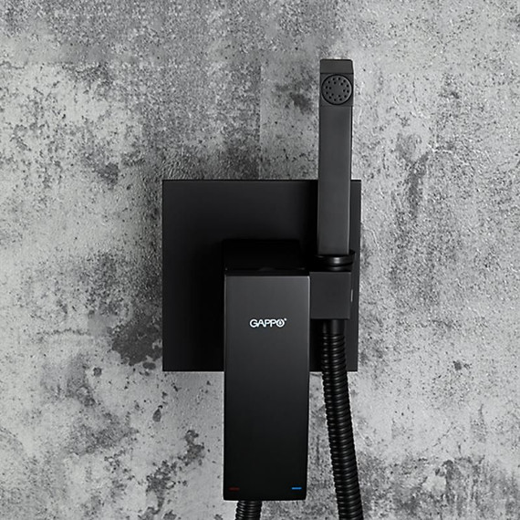 Набор для гигиенического душа Gappo G7207-6, черный - 9 Набор для гигиенического душа Gappo G7207-6, черный фото 9