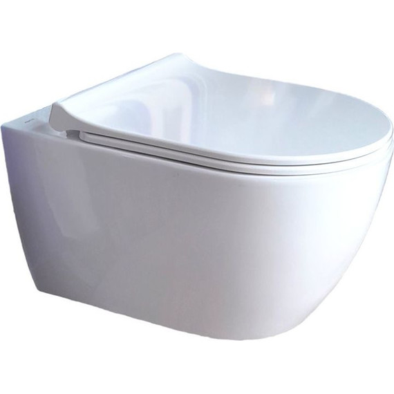 Инсталляция с подвесным унитазом комплект: Aquatek Standard INS-0000012 с подвесным безободковым унитазом Поларис AQ0700-01 сиденье микролифт, крепление, кнопка смыва хром KDI-0000018 фото 2