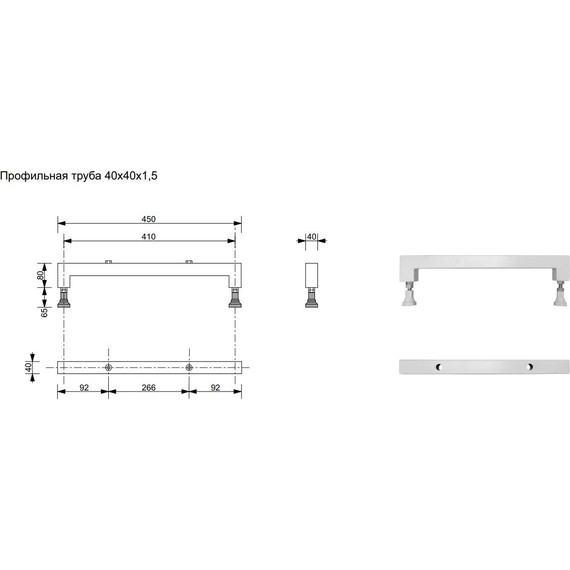 Ножки для ванны Taliente Slim 70-80 см KARK-VE-SLIM-70/75/80 фото 6