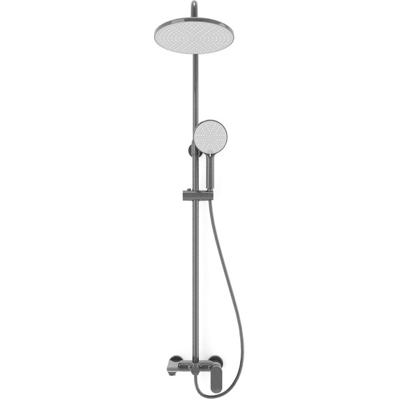 Душевая стойка Veconi FE-110-B-C4, чёрный матовый, Цвет производителя: чёрный матовый фото 