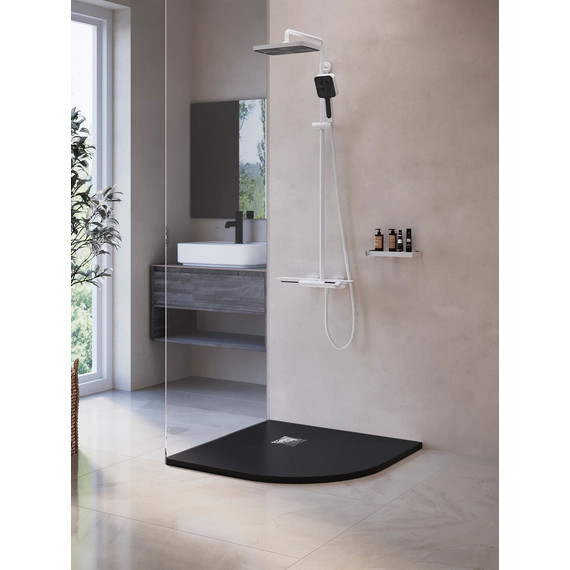 Каменный поддон RGW ST/R-0100G 100х100 см 16153100-02, графит - 2 Каменный поддон RGW ST/R-0100G 100х100 см 16153100-02, графит фото 2