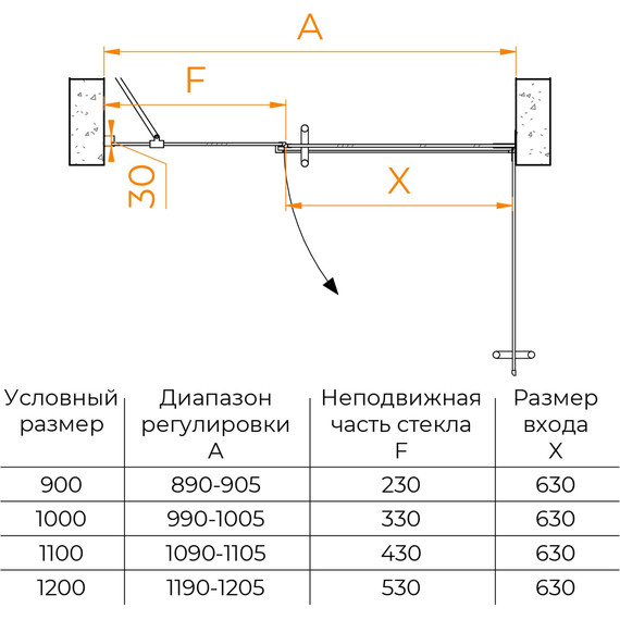 Душевая дверь RGW HO-012 100 см 350601200-11 (стекло 8 мм), хром/прозрачное - 7 Душевая дверь RGW HO-012 100 см 350601200-11 (стекло 8 мм), хром/прозрачное фото 7