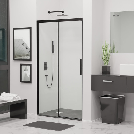 Душевая дверь RGW LE-12B 190 см 34121219-14, черный/прозрачное - 4 Душевая дверь RGW LE-12B 190 см 34121219-14, черный/прозрачное фото 4