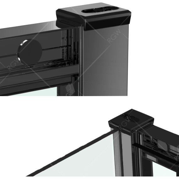 Душевая дверь RGW CL-14B 140 см 32091414-14, черный/прозрачное - 5 Душевая дверь RGW CL-14B 140 см 32091414-14, черный/прозрачное фото 5