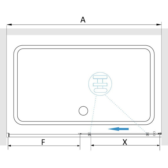 Душевая дверь RGW SV-12 100 см 32321210-11, хром/прозрачное - 3 Душевая дверь RGW SV-12 100 см 32321210-11, хром/прозрачное фото 3