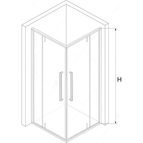 Душевое ограждение RGW SV-33B 80х80 см 06323388-14, черный/прозрачное фото 5