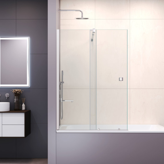 Шторка для ванны RGW SC-46 100 см 06114610-11 (стекло 8 мм), хром/прозрачное - 2 Шторка для ванны RGW SC-46 100 см 06114610-11 (стекло 8 мм), хром/прозрачное фото 2