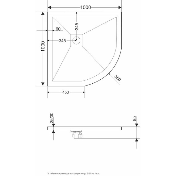 Каменный поддон RGW ST/R-0100W 100х100 см 16153100-01 - 14 Каменный поддон RGW ST/R-0100W 100х100 см 16153100-01 фото 14