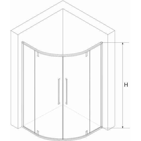 Душевое ограждение RGW SV-53 80х80 см 06325388-11, хром/прозрачное фото 4